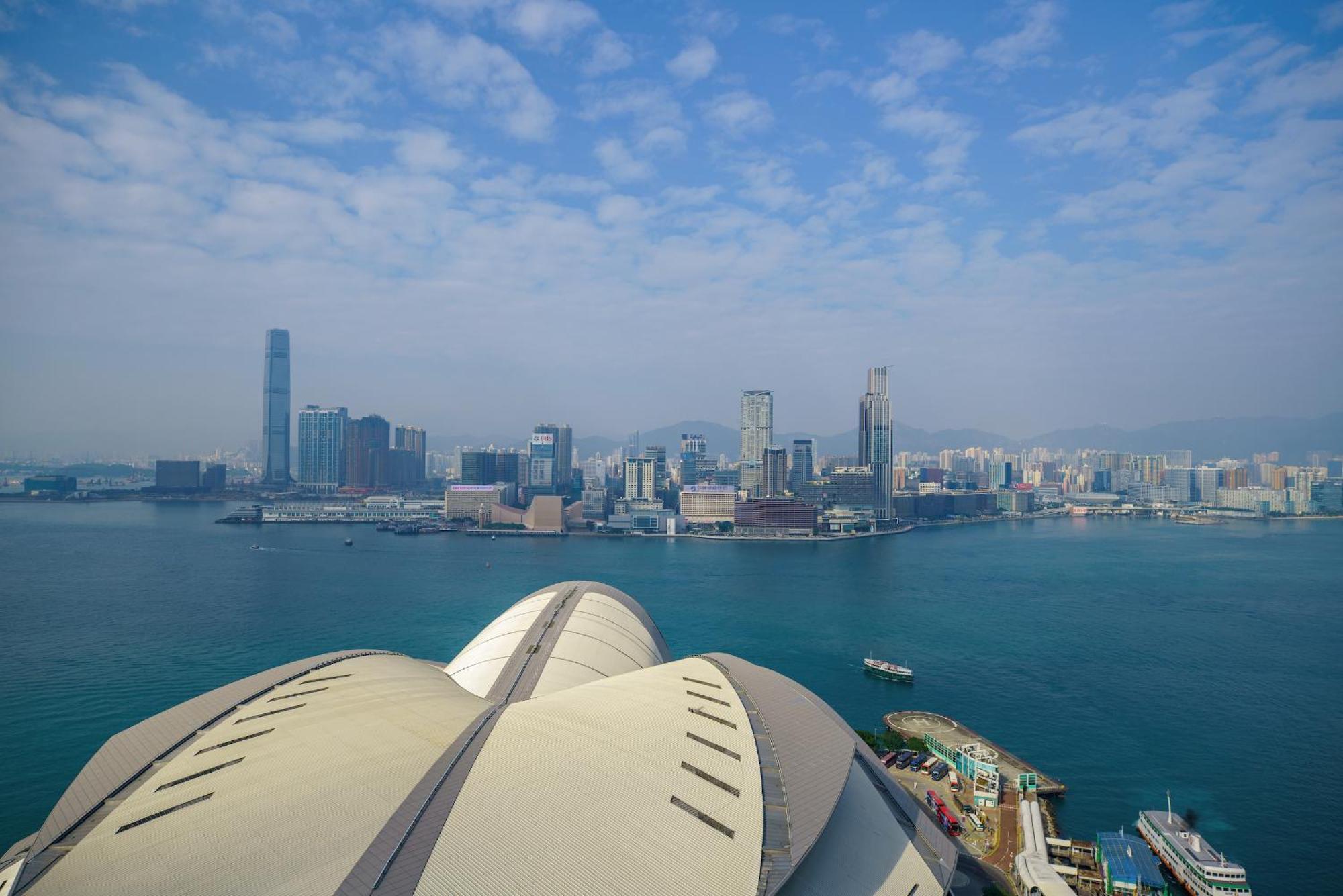 Zweibettzimmer mit Blick auf den Victoria Harbour